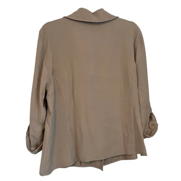 NWT Chico's Beige Utility Jacket - Picture 3 of 6
